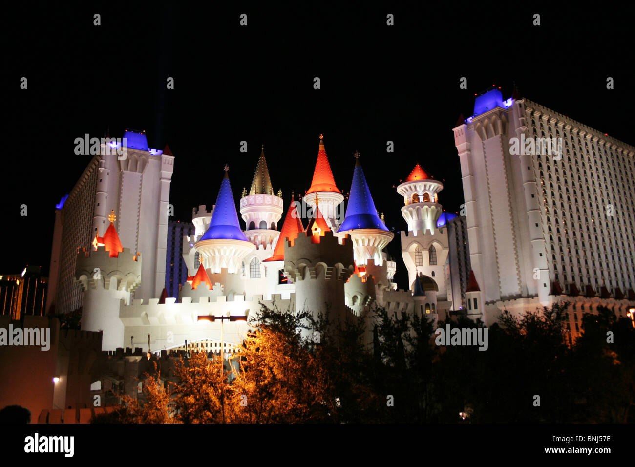 Excalibur castle casino in Las vegas Stock Photo