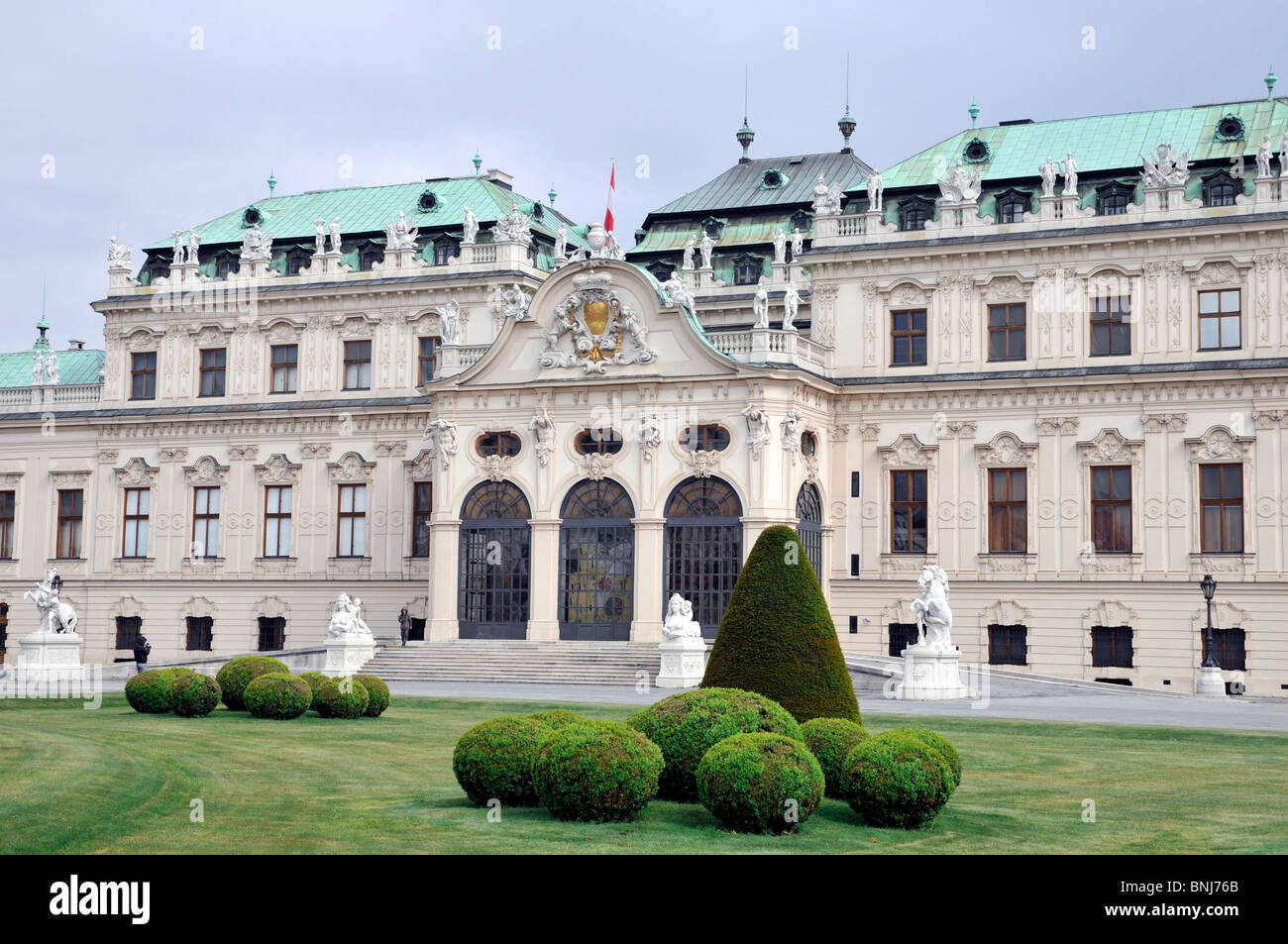 Magnificent Belvedere Baroque Palacesviennaaustriaeurope Stock Photo