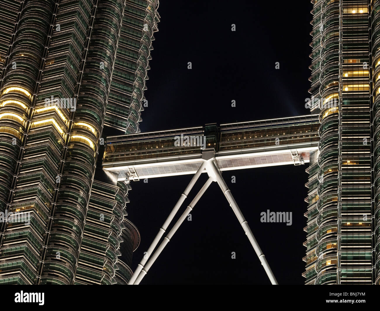 Petronas towers at night Stock Photo