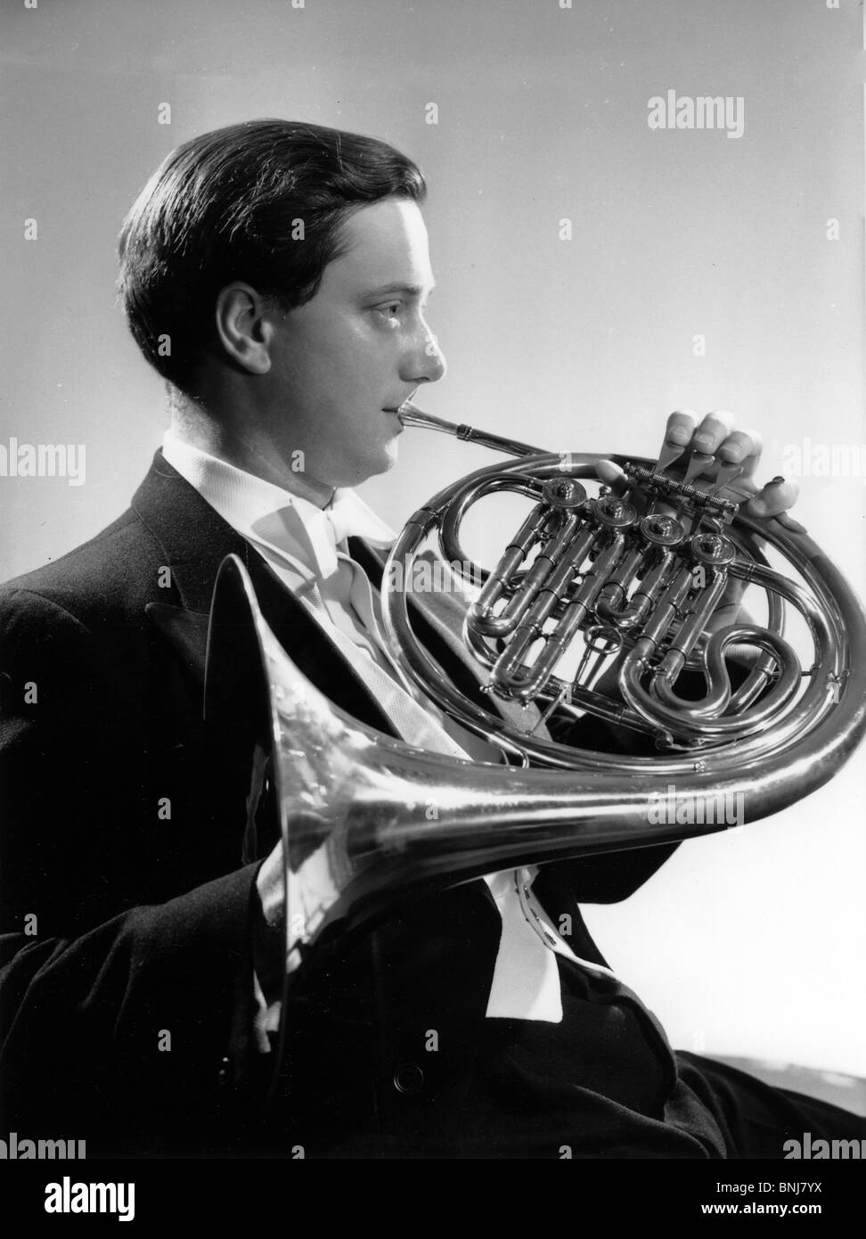 DENNIS BRAIN (19211957) English horn player here in 1952. Photo Derek