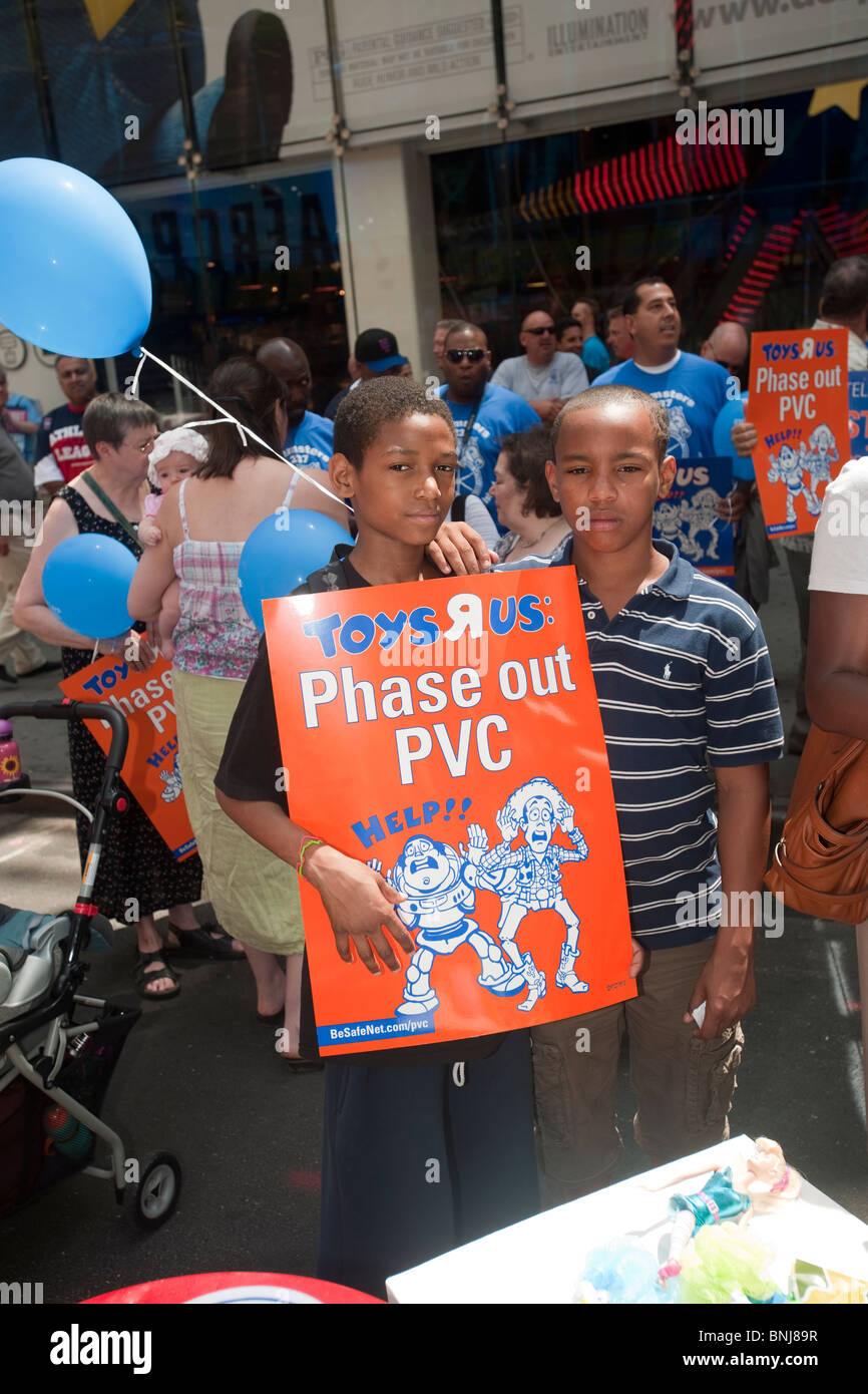 Environmental and health activists rally against PVC in toys in New ...