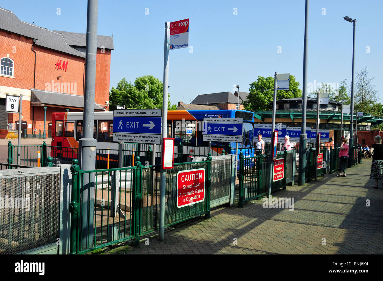 Bus station, Banbury, Oxfordshire Stock Photo - Alamy