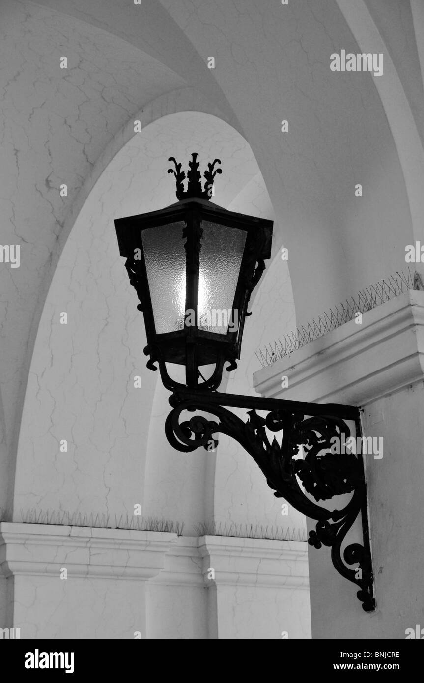 Unique lamp post Black and White Stock Photos & Images - Alamy