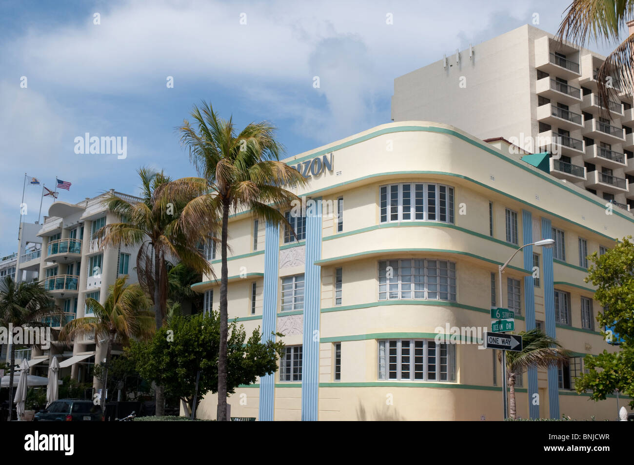 Art Deco Hotels on Ocean Drive in South Beach, Miami, Florida USA Stock Photo Alamy
