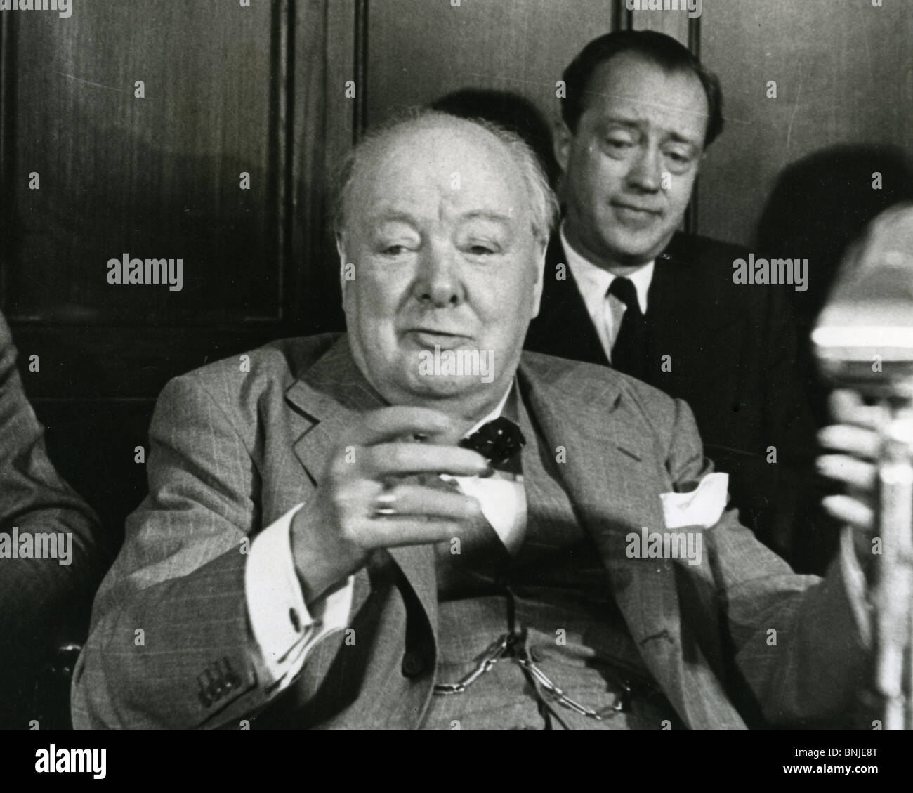 SIR WINSTON CHURCHILL in June 1954 during a visit to Ottawa, Canada