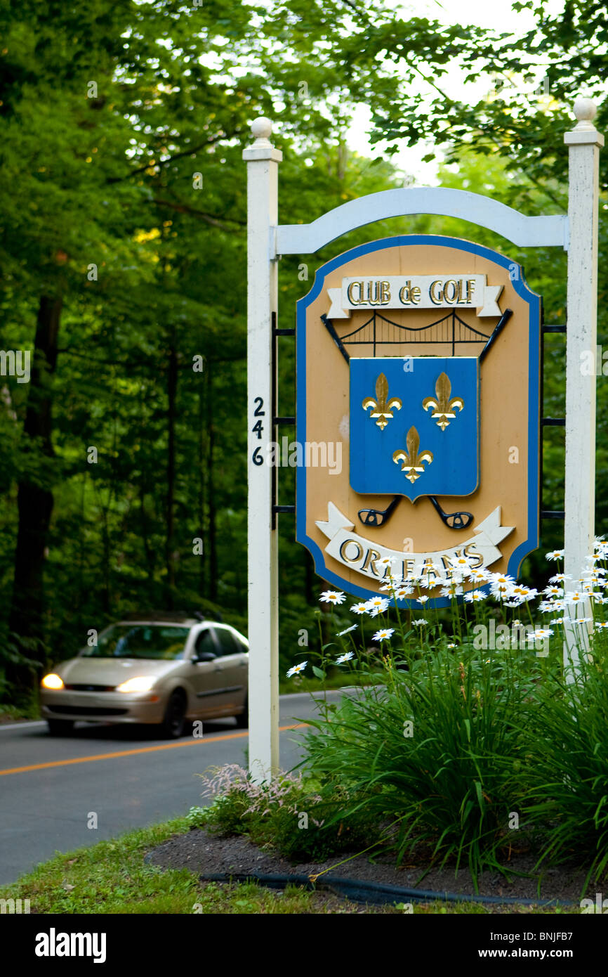 The Club de golf Orleans is pictured on Ile d'Orleans Stock Photo Alamy
