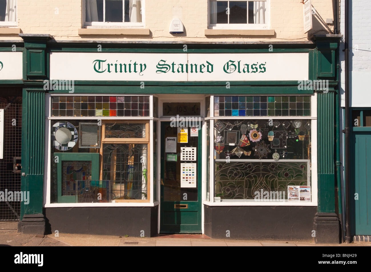 The trinity Stained Glass shop store selling stained glass in Norwich