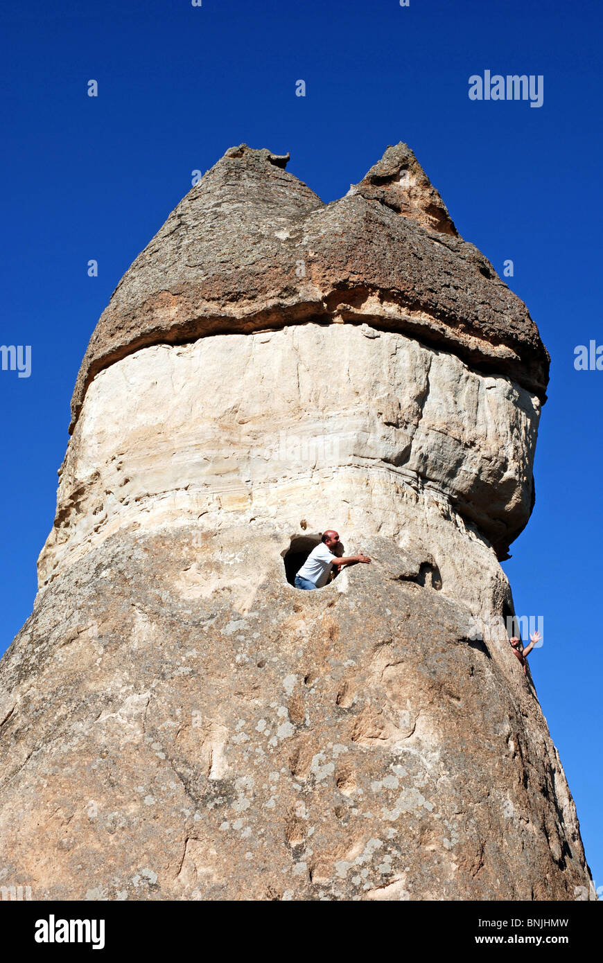 Anatolia Cappadocia cliff scenery geography Göreme Göreme national park Cappadocia scenery Pasabagi valley tourism Turkey Stock Photo