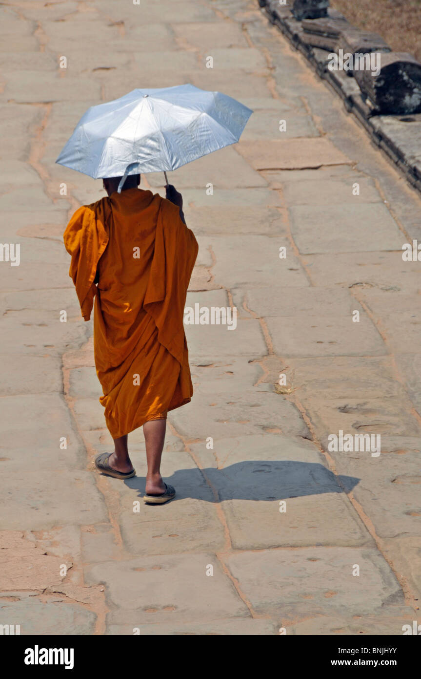 old Angkor Wat Asia Buddhism Buddhist enlightenment religion garment apparel faith inspiration religion Cambodia clothes Stock Photo