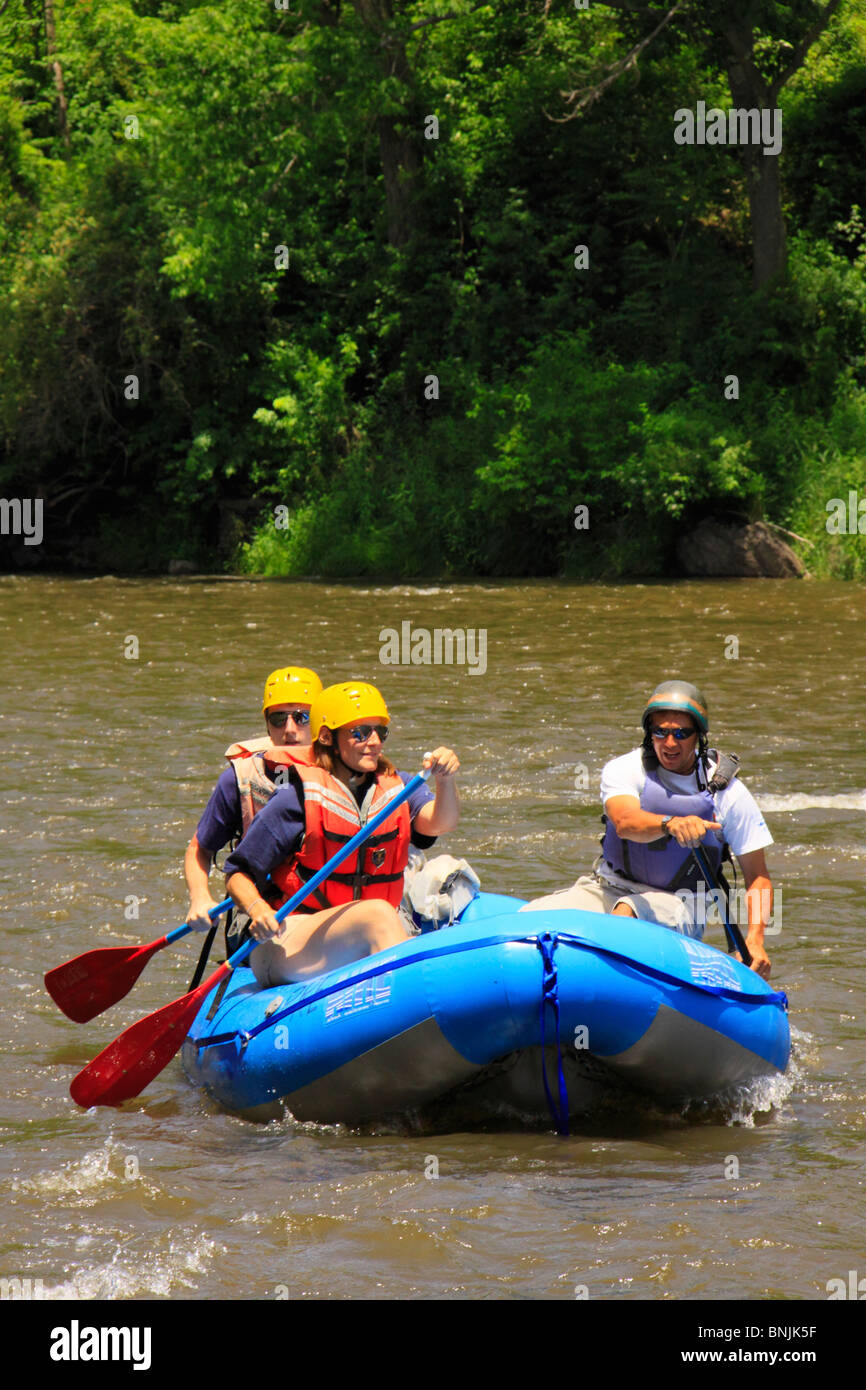 Rafting on the Youghiogheny Scenic River, Sang Run, Maryland, USA Stock Photo