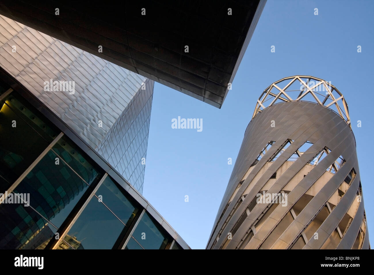 Abstract Detail of the Lowry Theatre, Salford Quays, Manchester Stock Photo