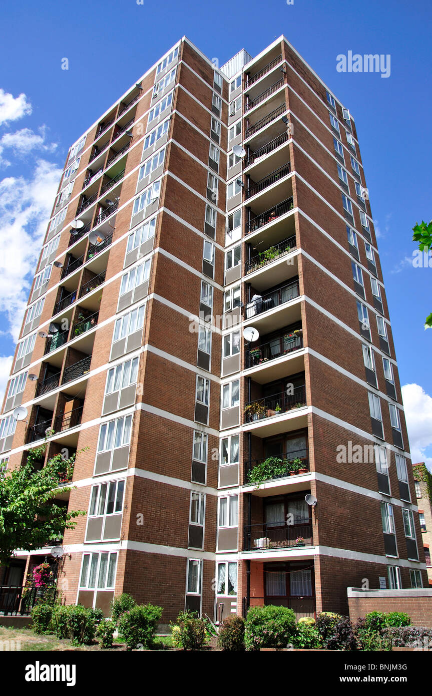 High-rise apartment building, Borough Road, Southwark, The London Borough of Southwark, Greater London, England, United Kingdom Stock Photo