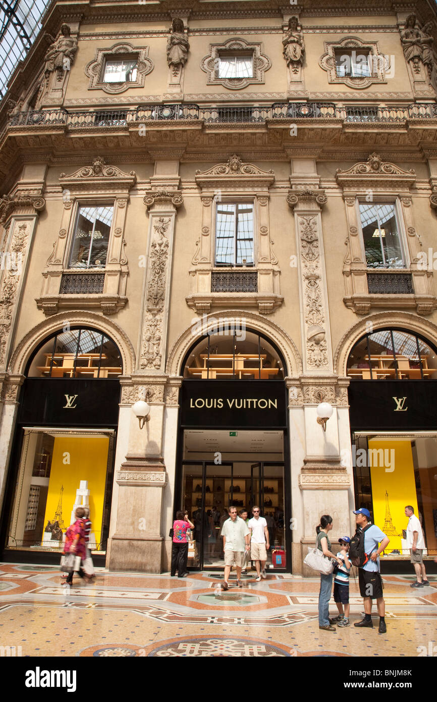 Louis Vuitton Shop in the Vittorio Emanuele II Shopping Gallery in Milan