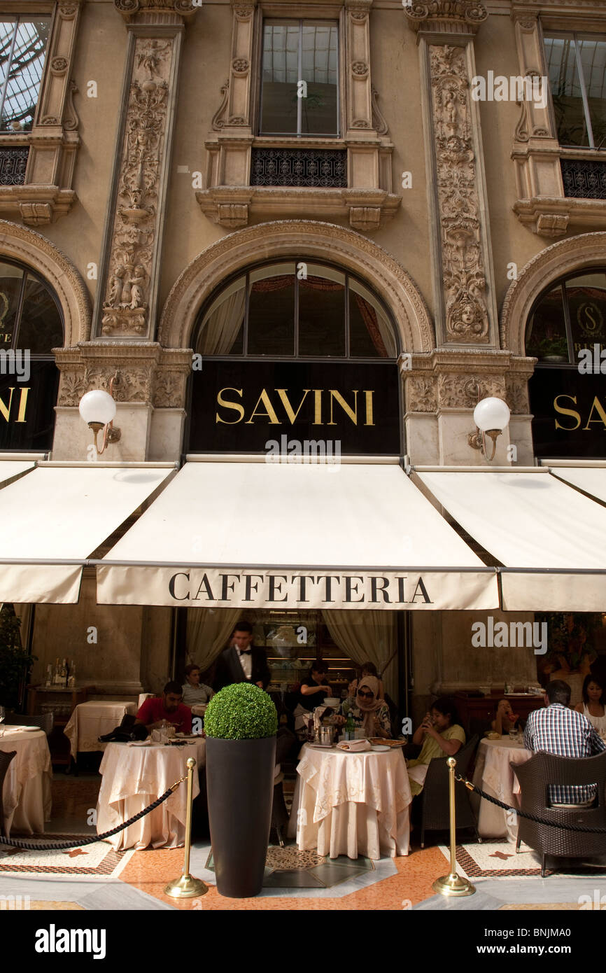 Savini Restaurant in the Vittorio Emanuele II Shopping Gallery in Milan