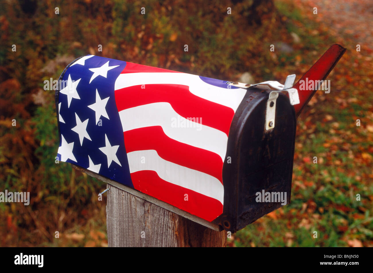 Mailbox American Flag Stock Photos & Mailbox American Flag Stock Images