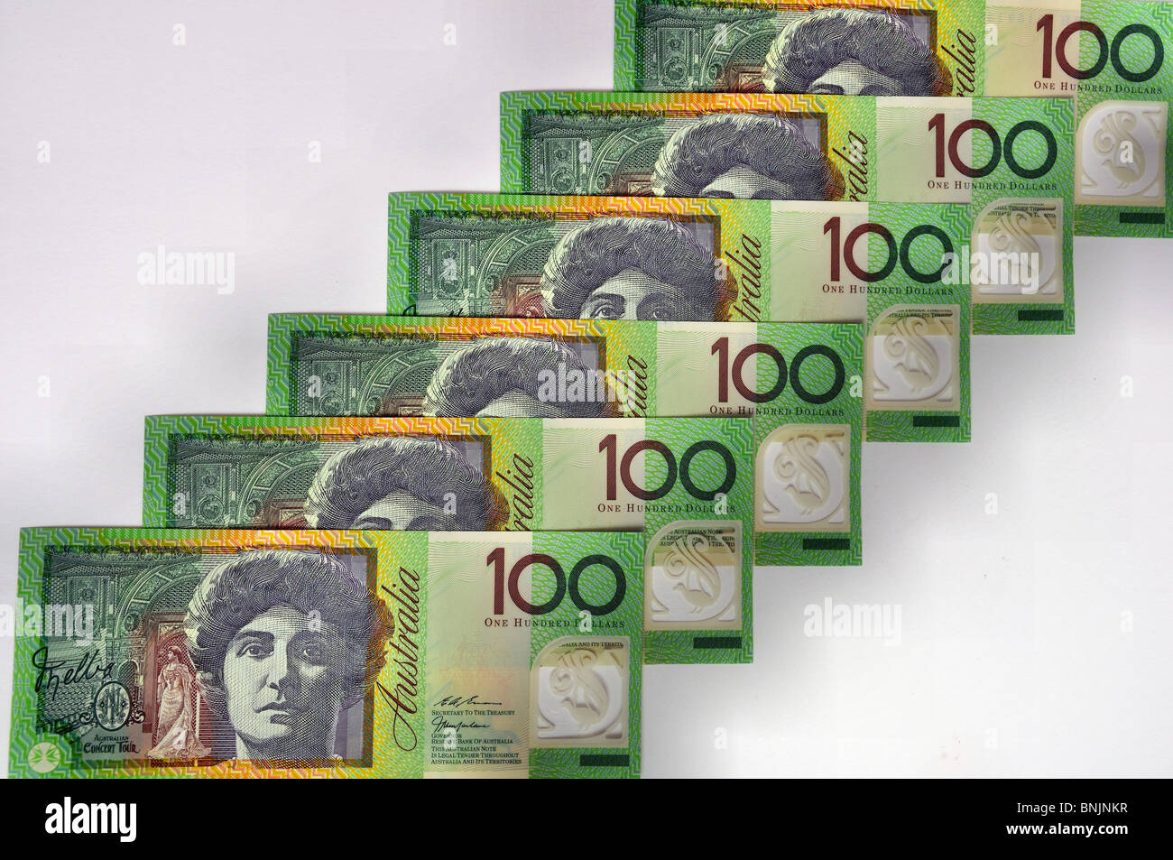 Australian Dollar Aud Dollar Notes Hundred 100 Bar Cash Money Stock Photo -  Alamy