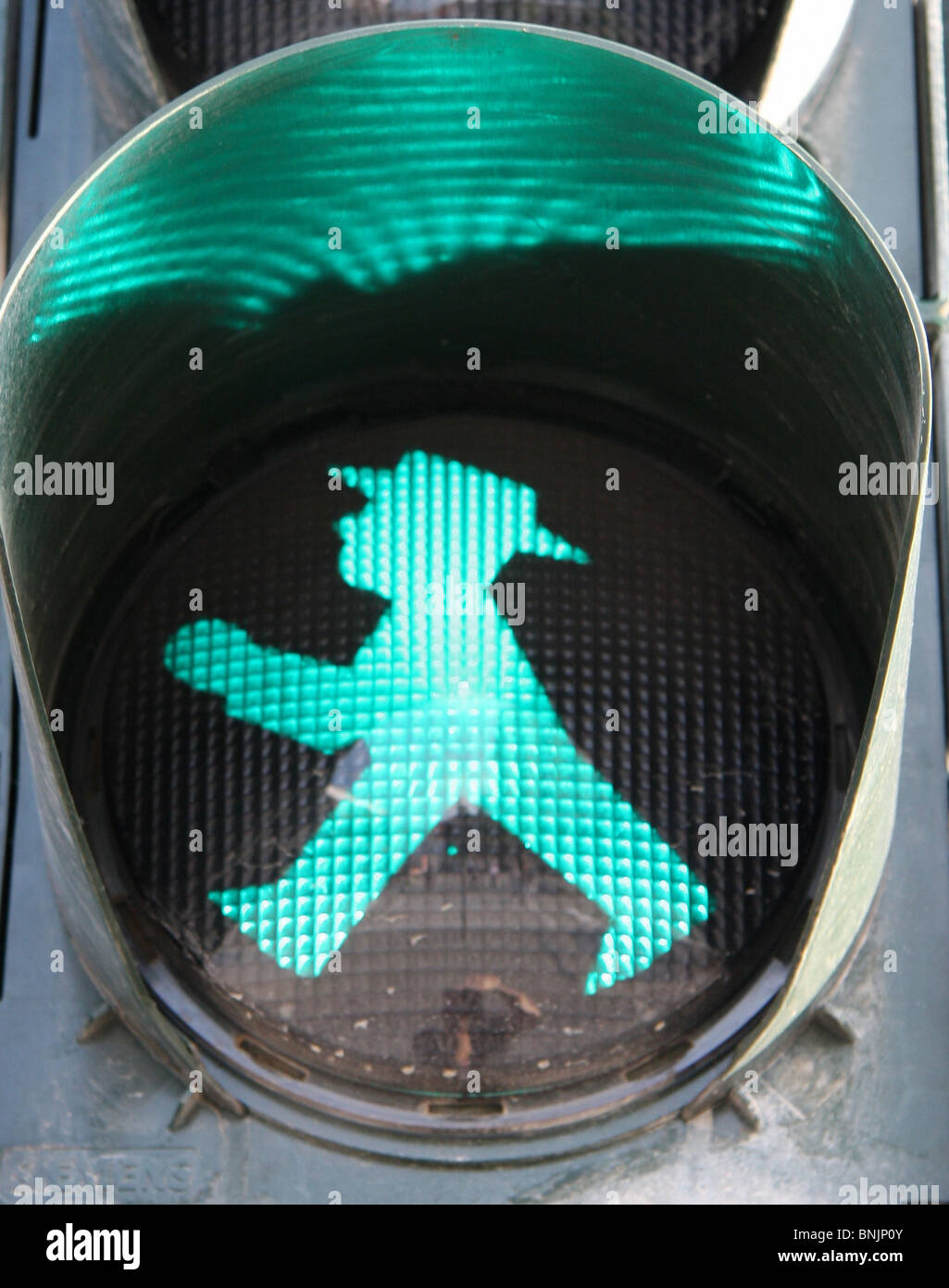 Germany traffic traffic light green traffic light little men signal Stock Photo