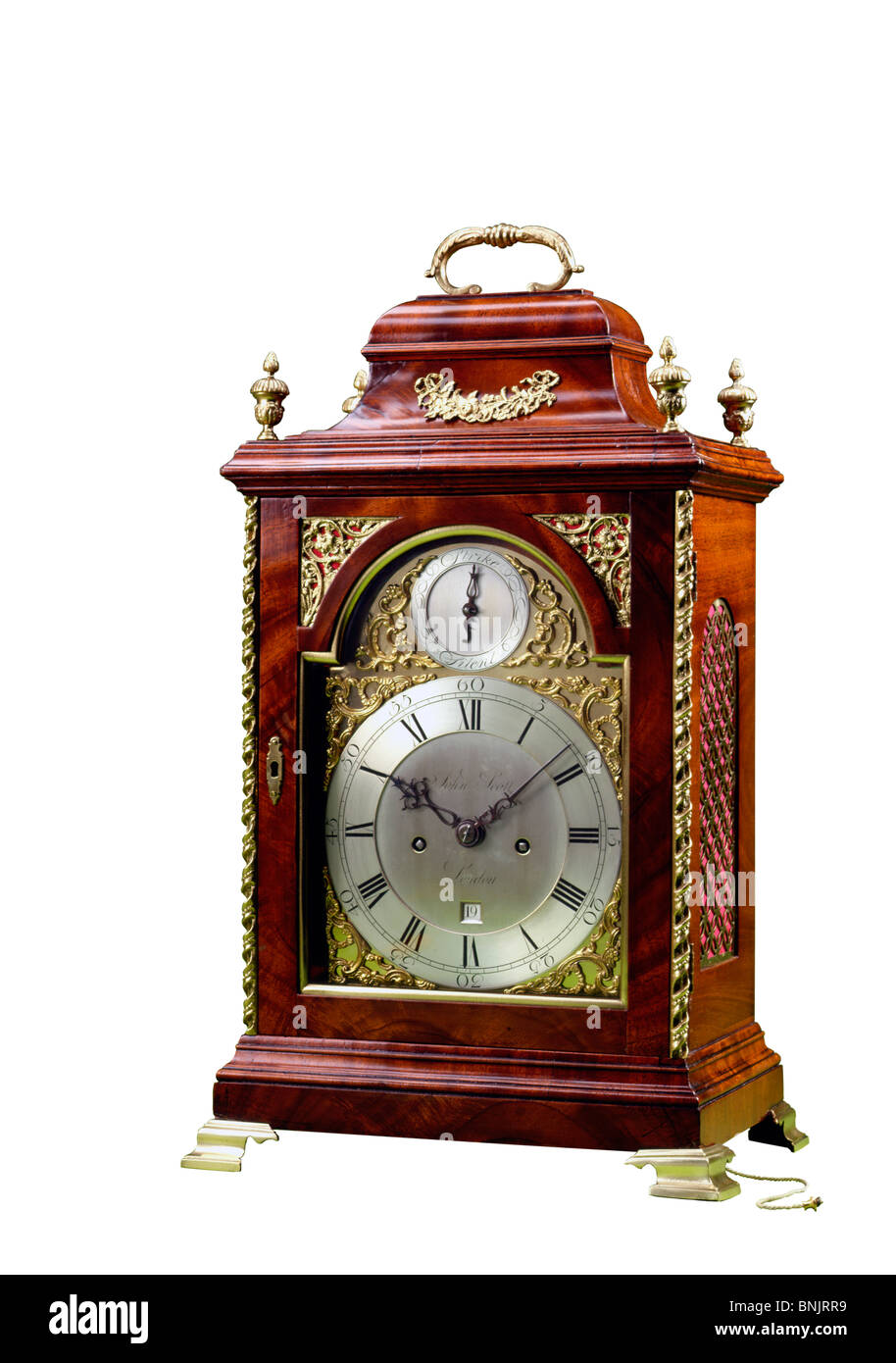 English bracket clock Stock Photo Alamy