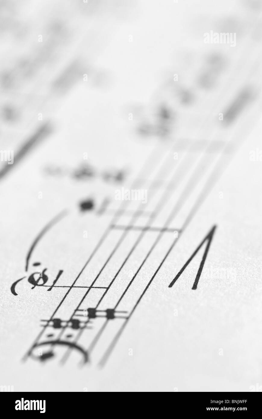 Musical notation Stock Photo