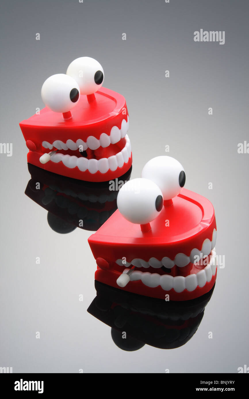 Chattering Teeth Toys Stock Photo - Alamy