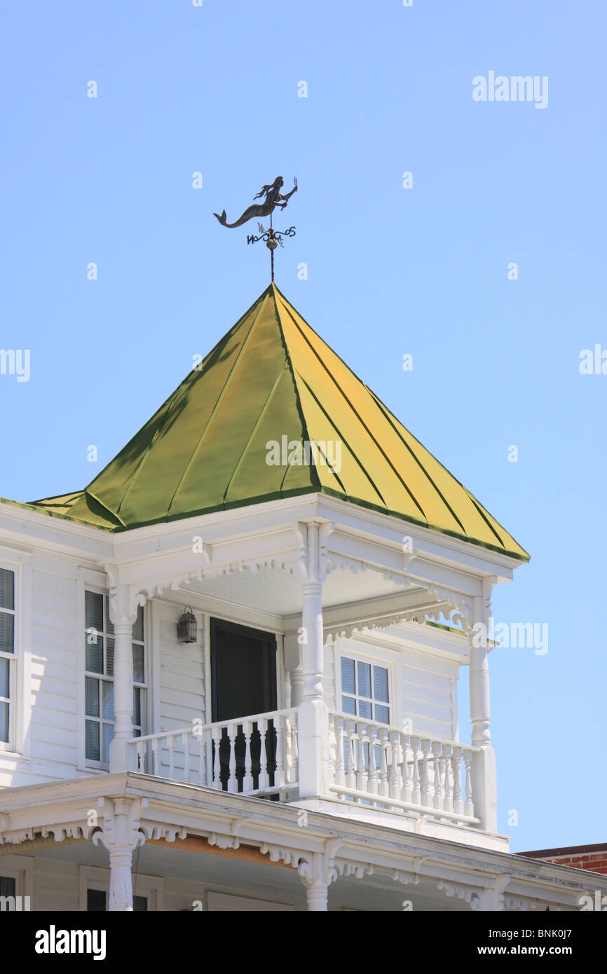 Weathervane on roof of Historic 1854 Carteret Academy in Beaufort