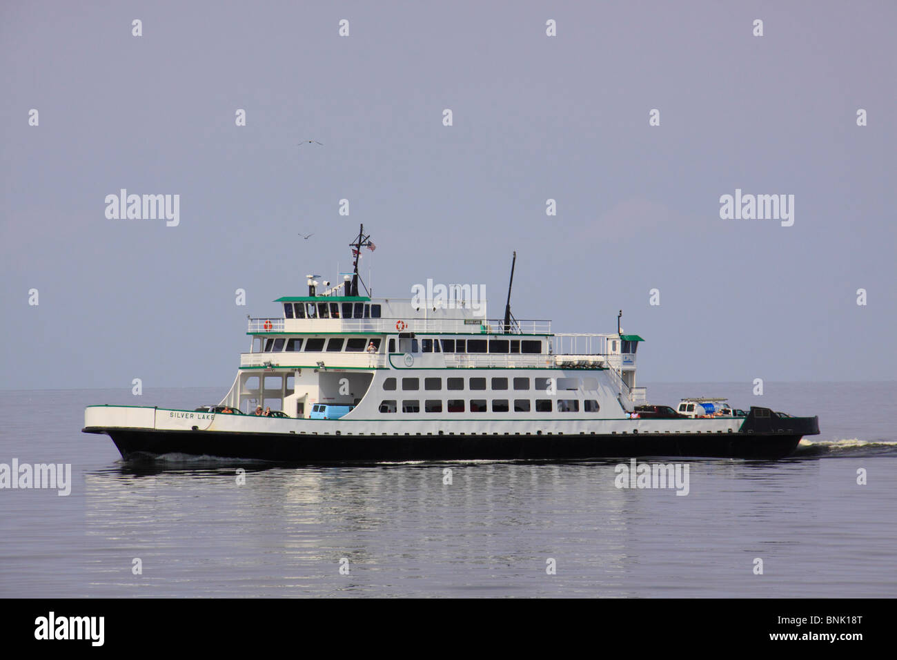 Cedar Island to Ocracoke Ferry, Pamlico Sound, North Carolina, USA Stock Photo