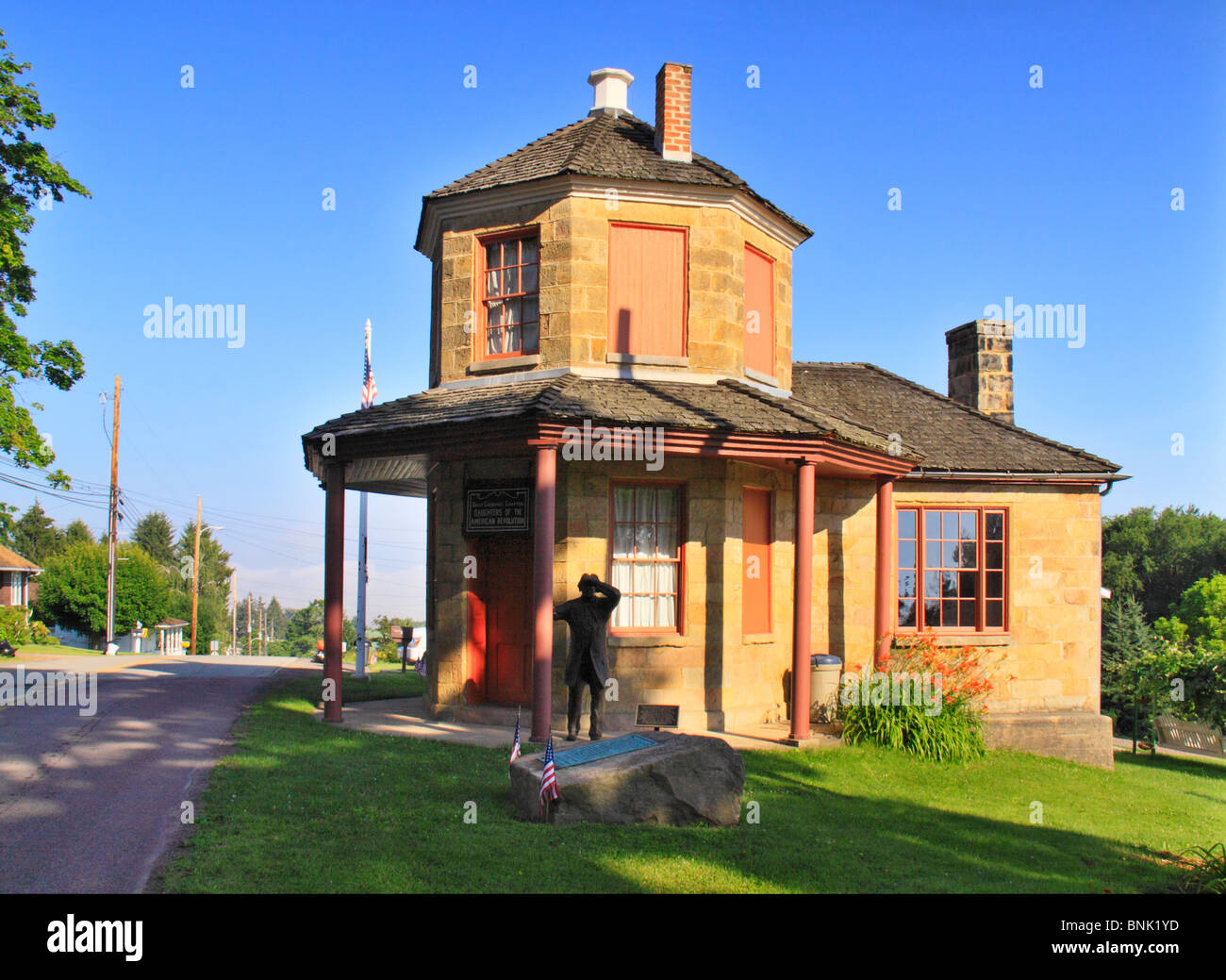 Old National Road Toll House at Addison, Pennsylvania, USA Stock Photo
