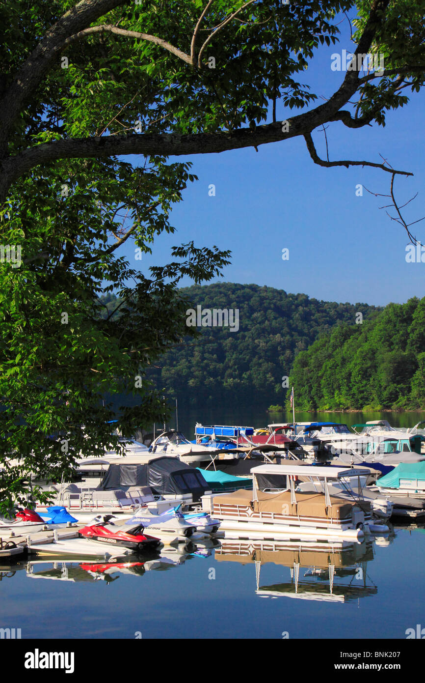 Marina at Youghiogheny River Lake, Somerfield, Pennsylvania, USA Stock