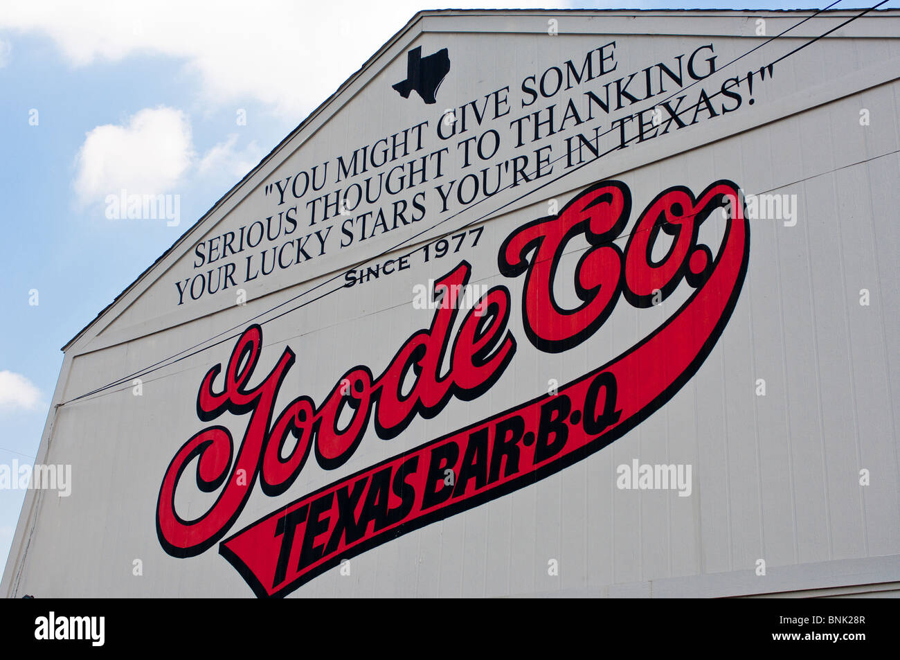 Texas, Houston. Goode Company BBQ Stock Photo - Alamy