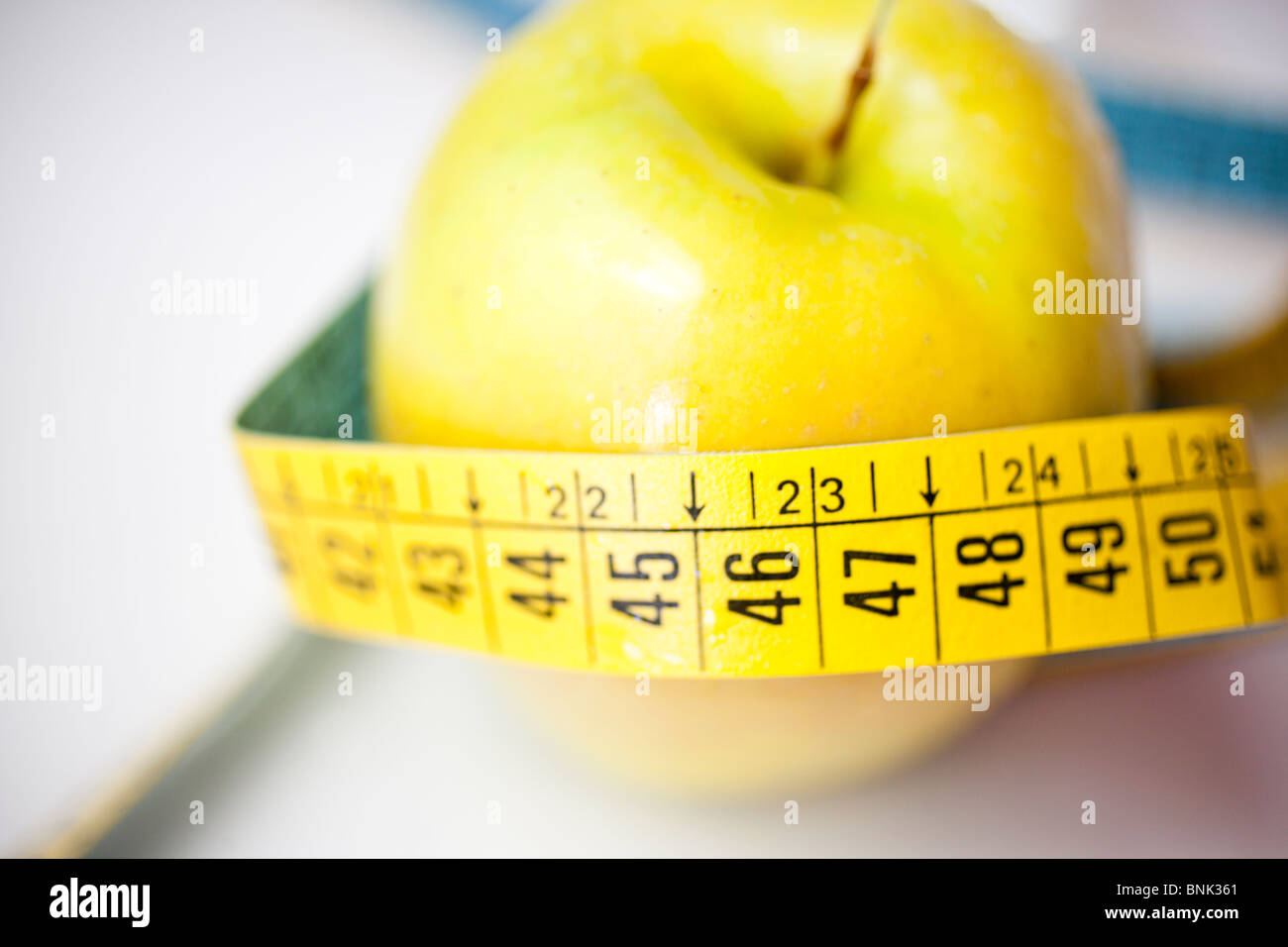 centimeter diet apple Stock Photo