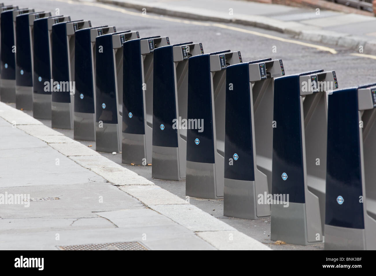 Transport for London's (TfL) Cycle Hire Scheme Stock Photo
