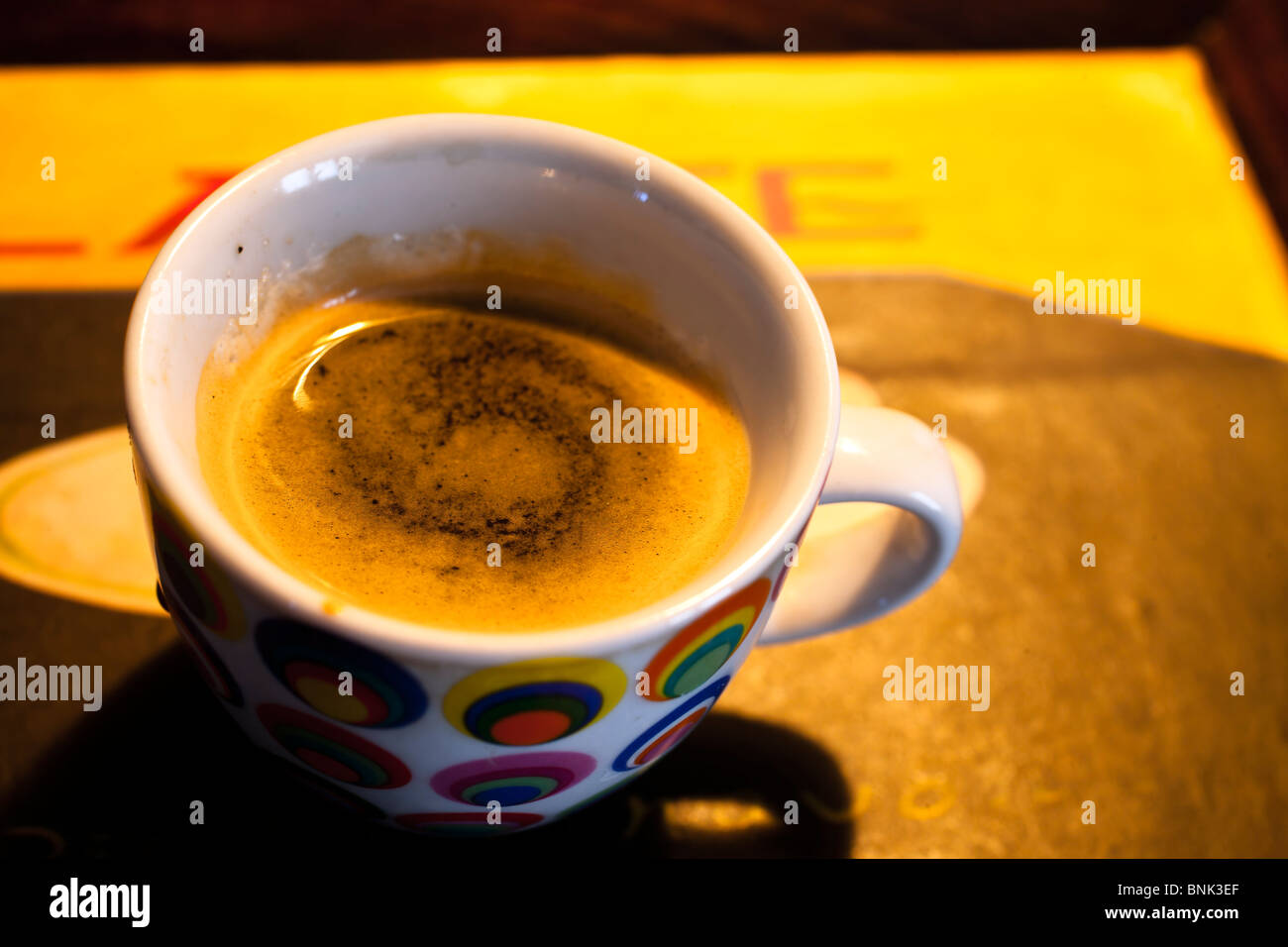 A CUP OF COFFEE espresso Stock Photo