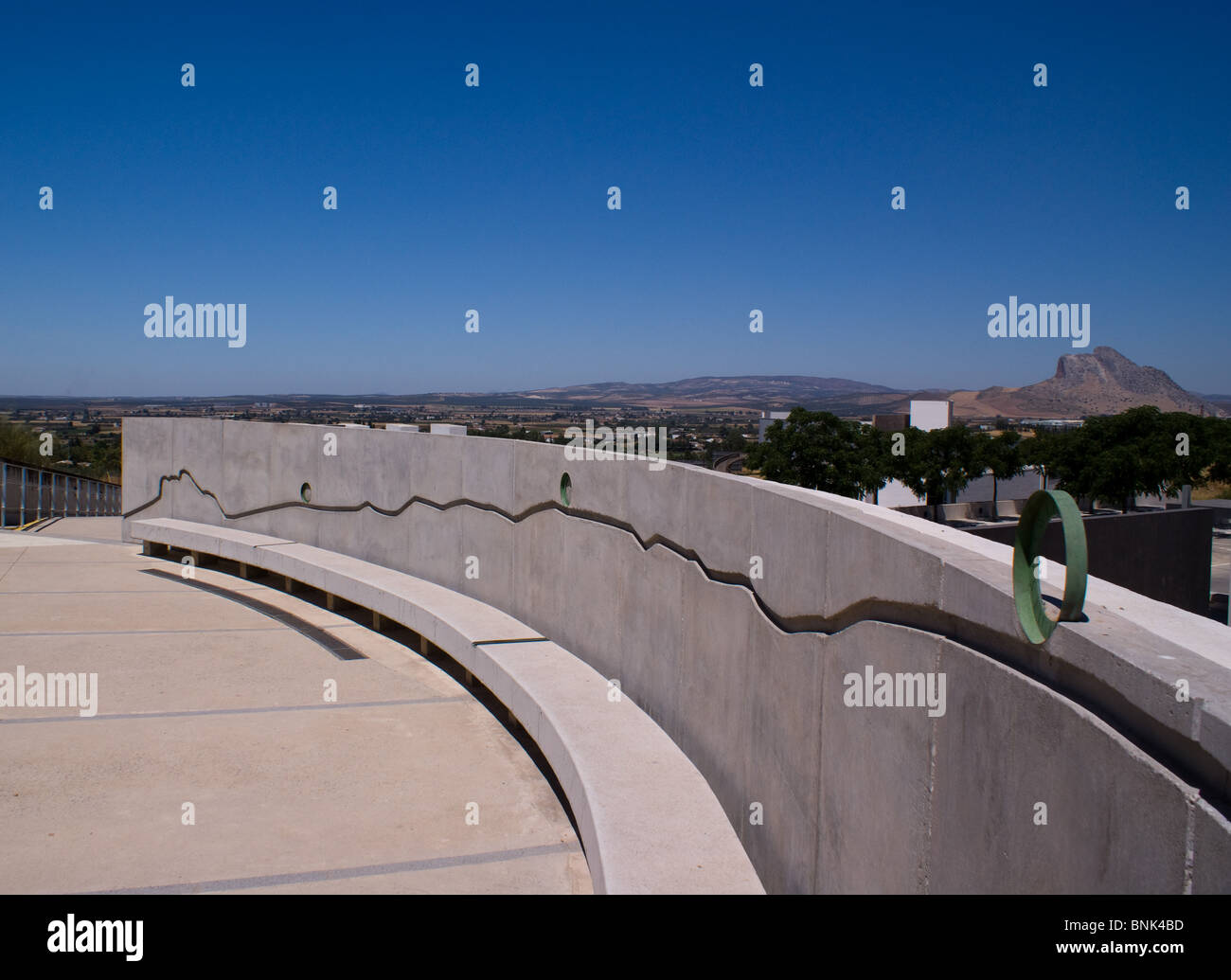 VIEWS OF THE DOLMENS ANCIENT BURIAL GROUND ANTEQUERA ANDALUCIA SPAIN Stock Photo