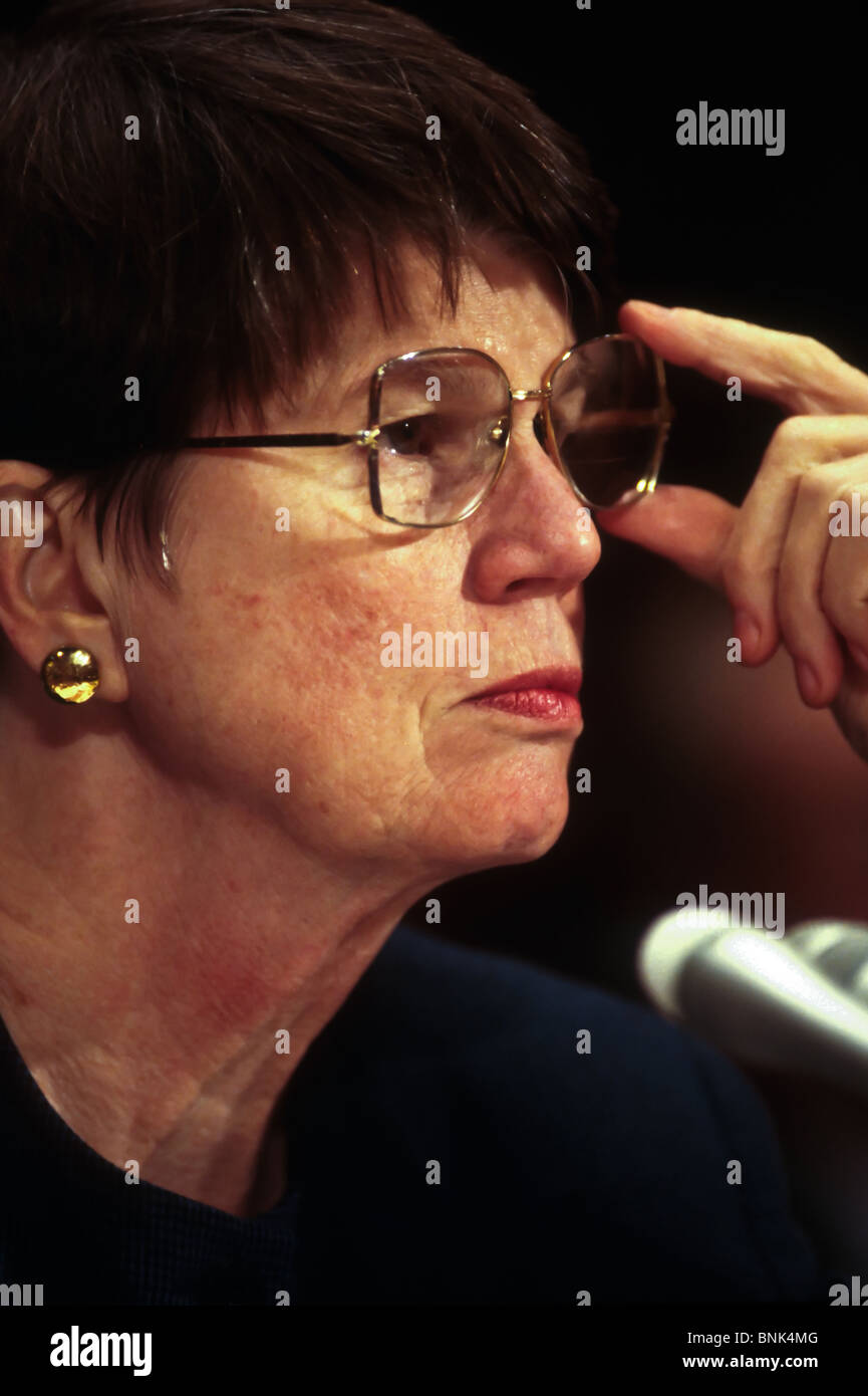 WASHINGTON, DC, USA - 1997/10/15: U.S. Attorney General Janet Reno ...