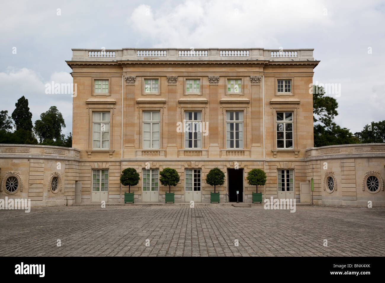 the-petit-trianon-in-the-marie-antoinette-s-estate-south-facade-stock