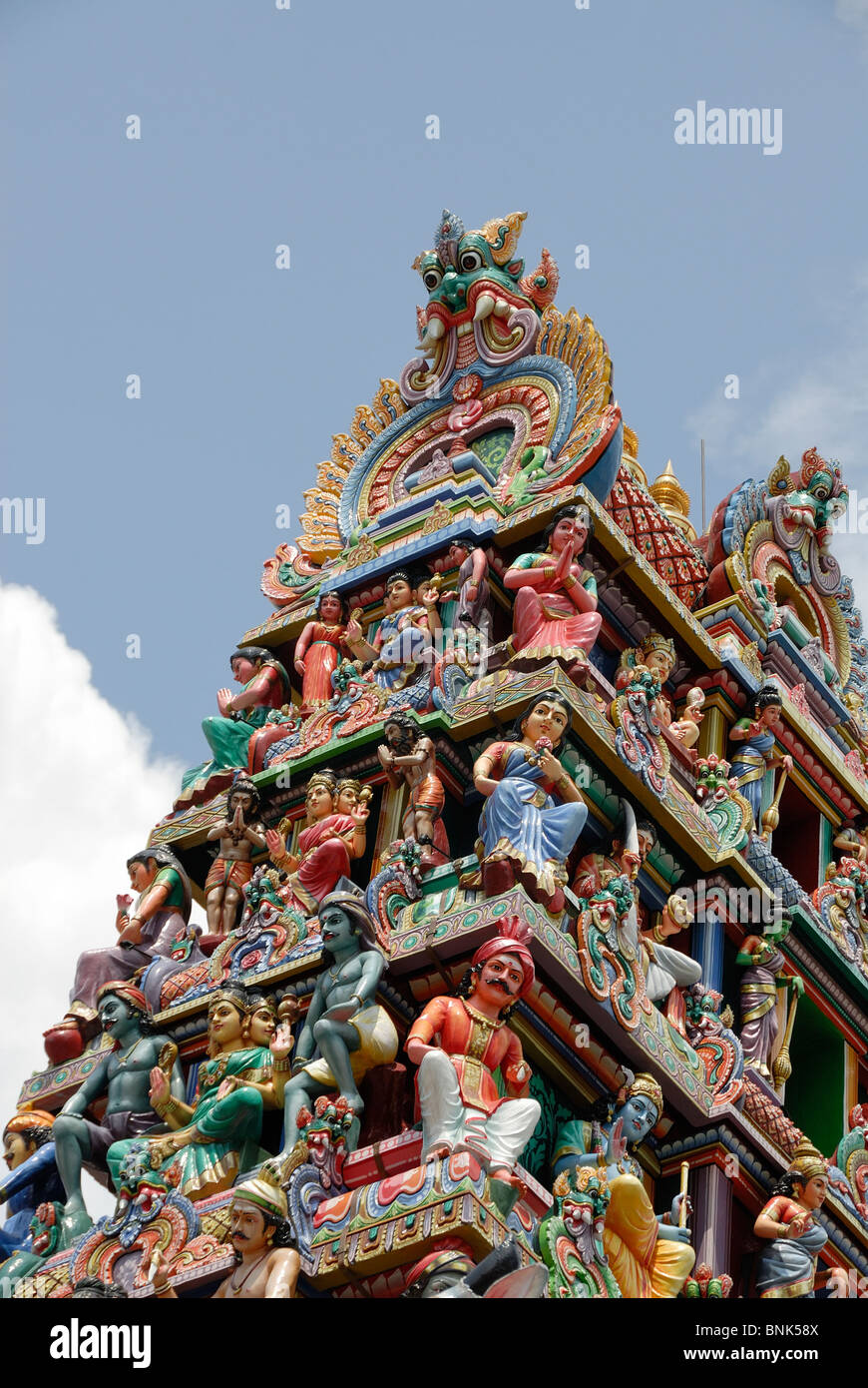 Sri Mariamman Hindu Temple Little India district  South Bridge Road Singapore Asia Stock Photo