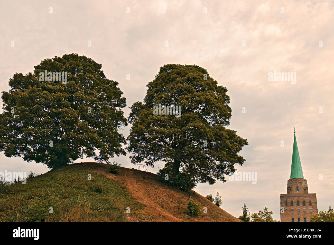 UK Oxford Castle Mound Stock Photo