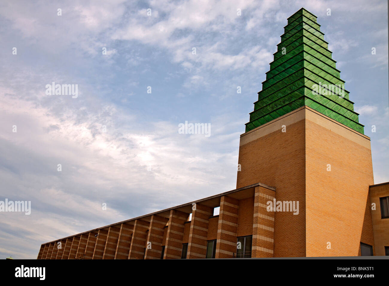 UK Oxford Ziggurat Style Roof Stock Photo