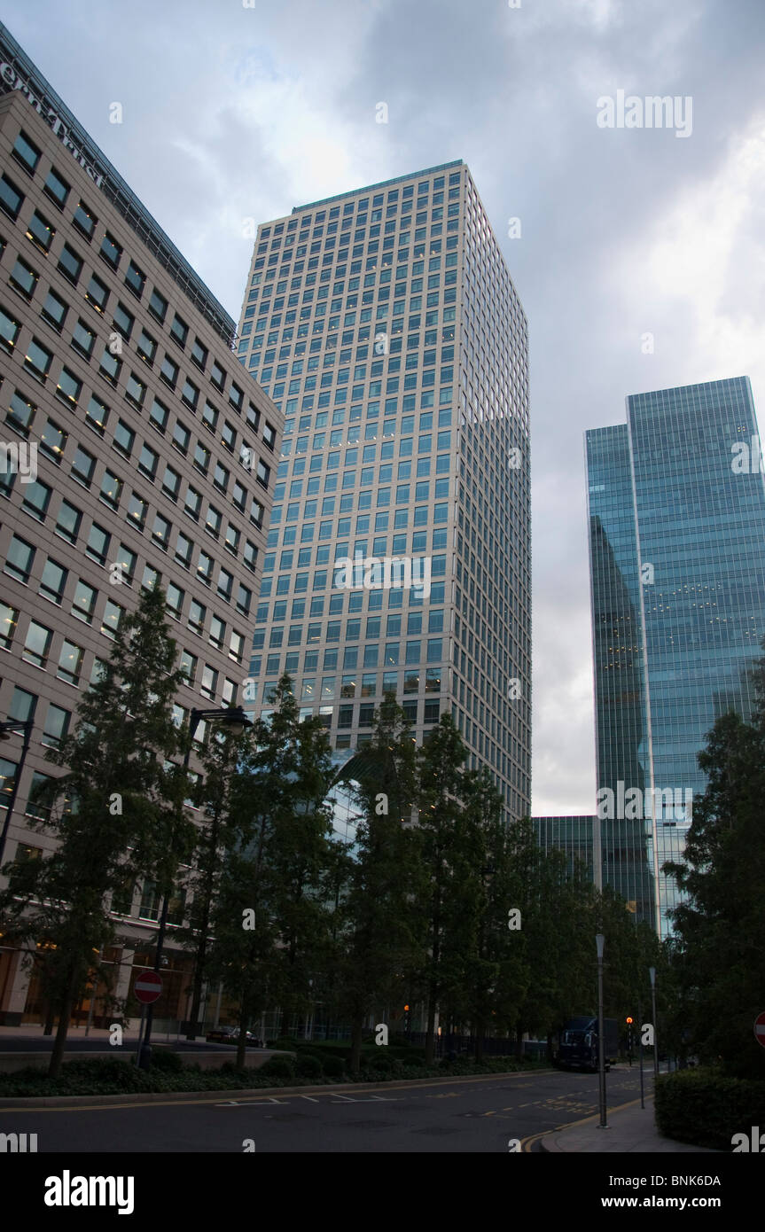 City of London office buildings at Canary Wharf Stock Photo - Alamy
