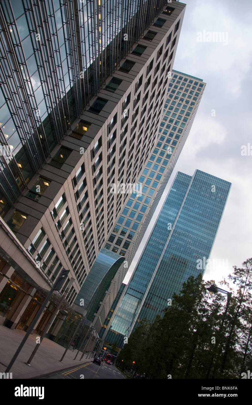 City of London office buildings at Canary Wharf Stock Photo - Alamy