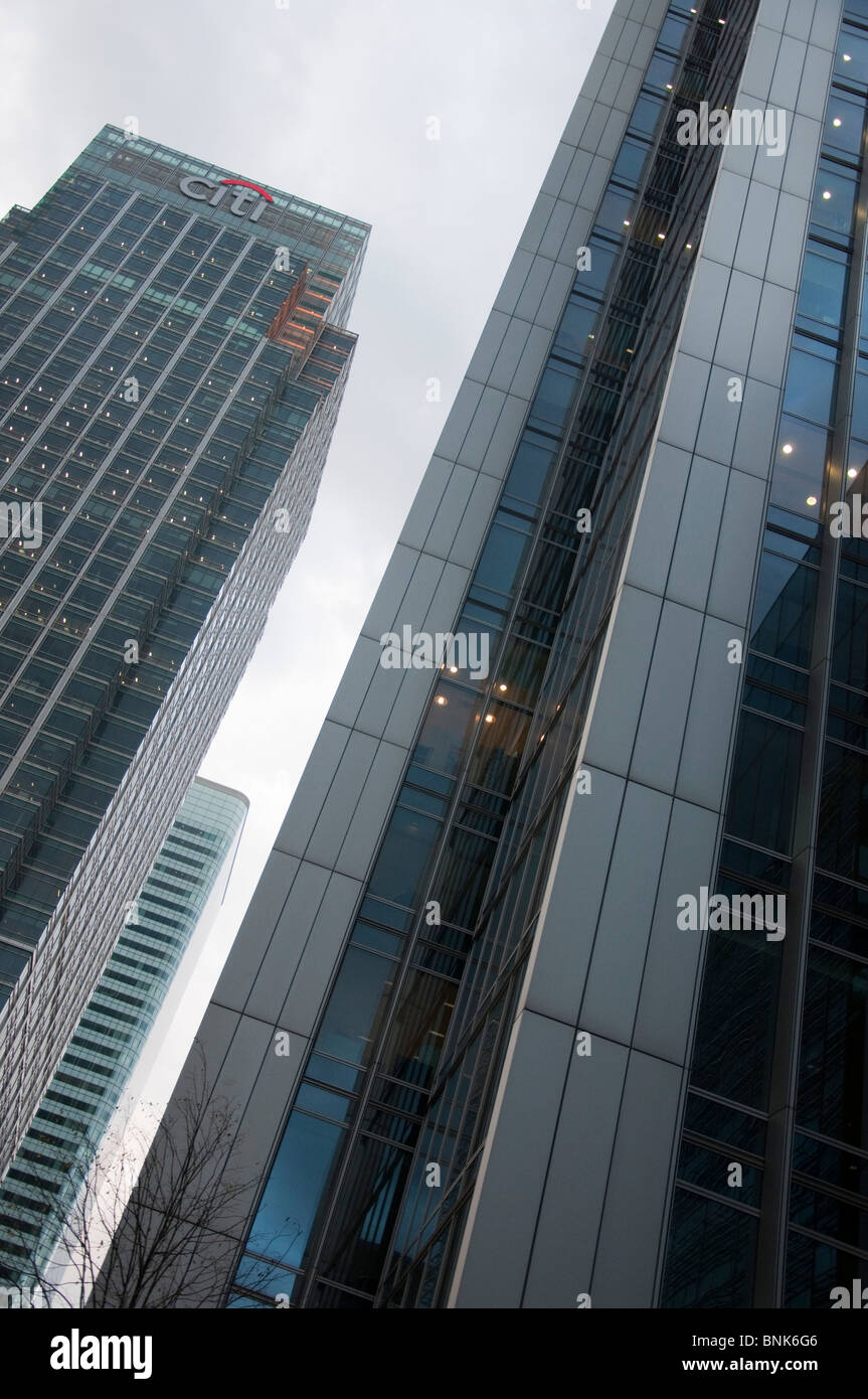 City of London office buildings at Canary Wharf Stock Photo - Alamy