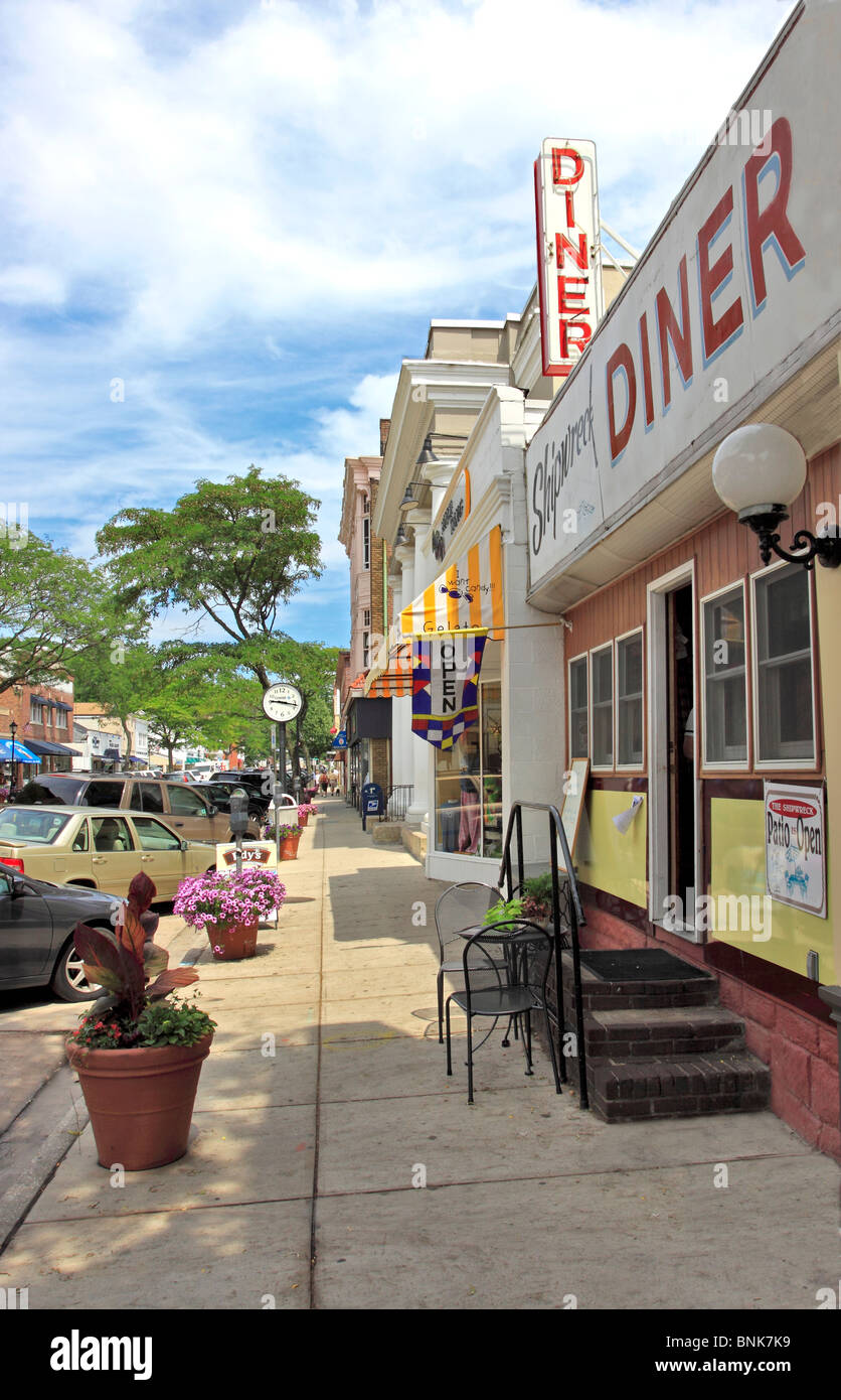 Main St. Northport Harbor Long Island NY Stock Photo Alamy