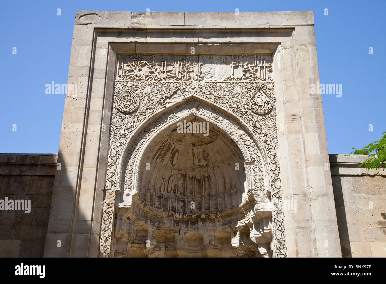 Shah Mosque inside Shirvanshah Palace, Baku, Azerbaijan Stock Photo