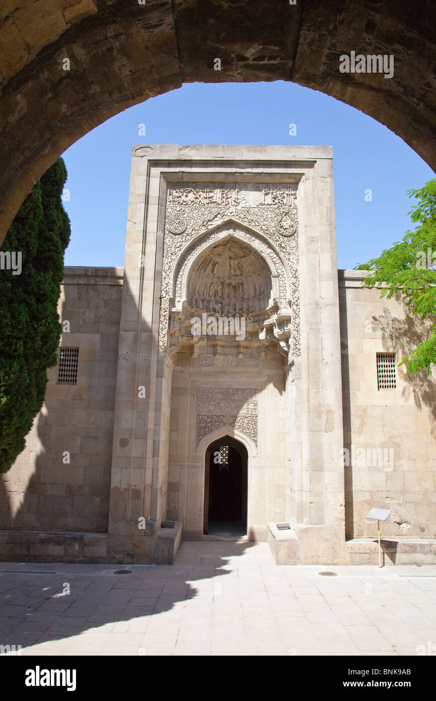 Shah Mosque inside Shirvanshah Palace, Baku, Azerbaijan Stock Photo