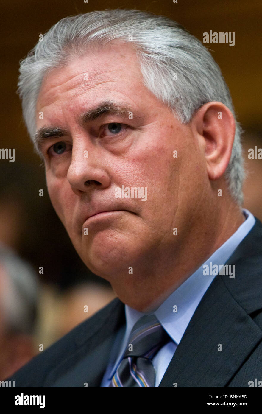 Rex Tillerson, chairman and CEO of ExxonMobil. Stock Photo