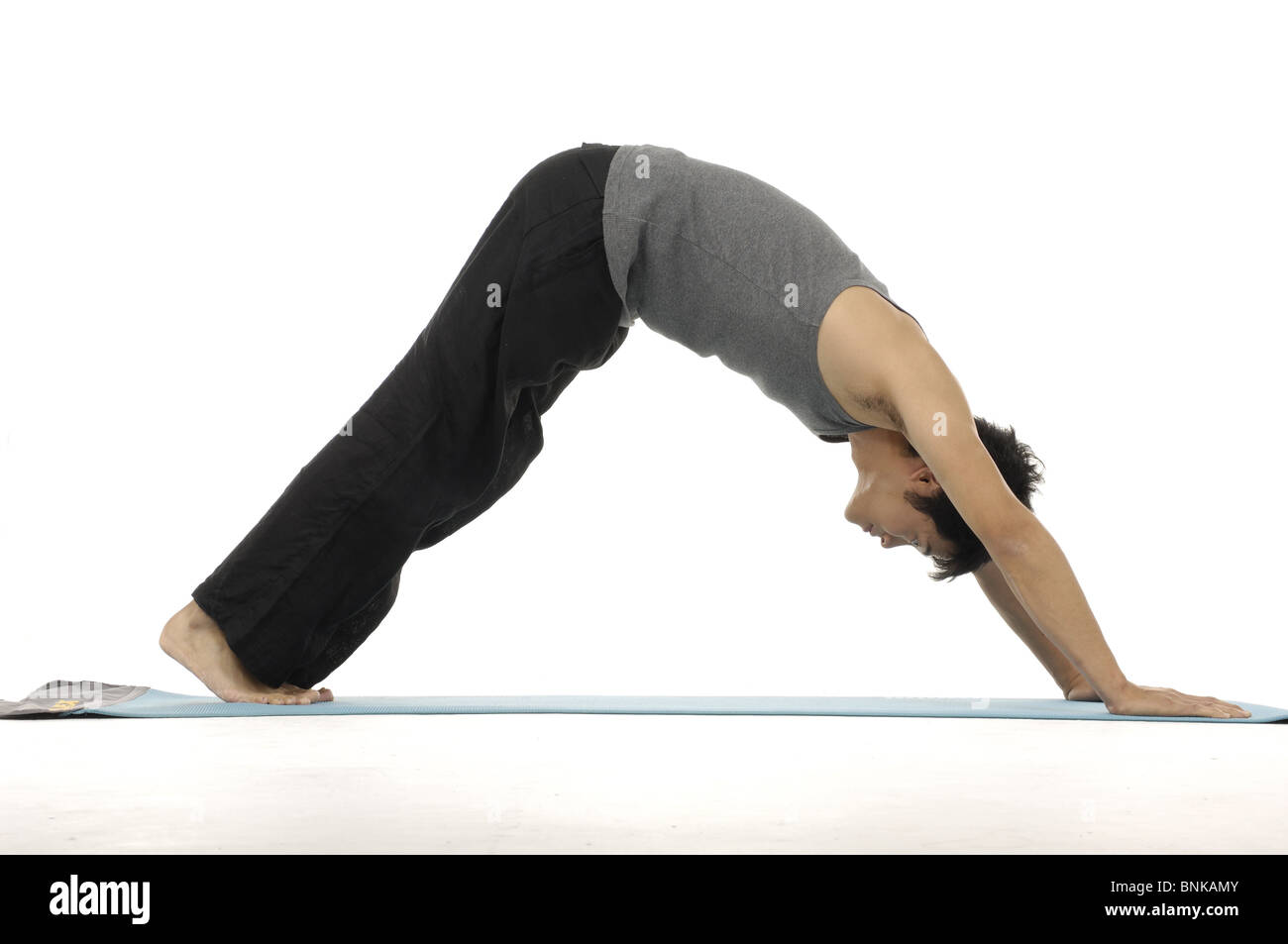 Downward facing dog man hires stock photography and images Alamy