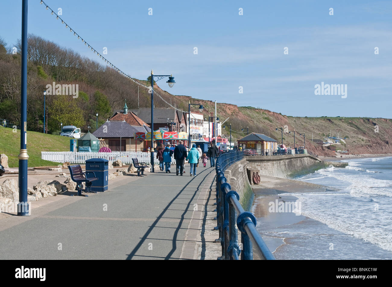 Filey promenade, East Coast of Yorkshire Stock Photo Alamy