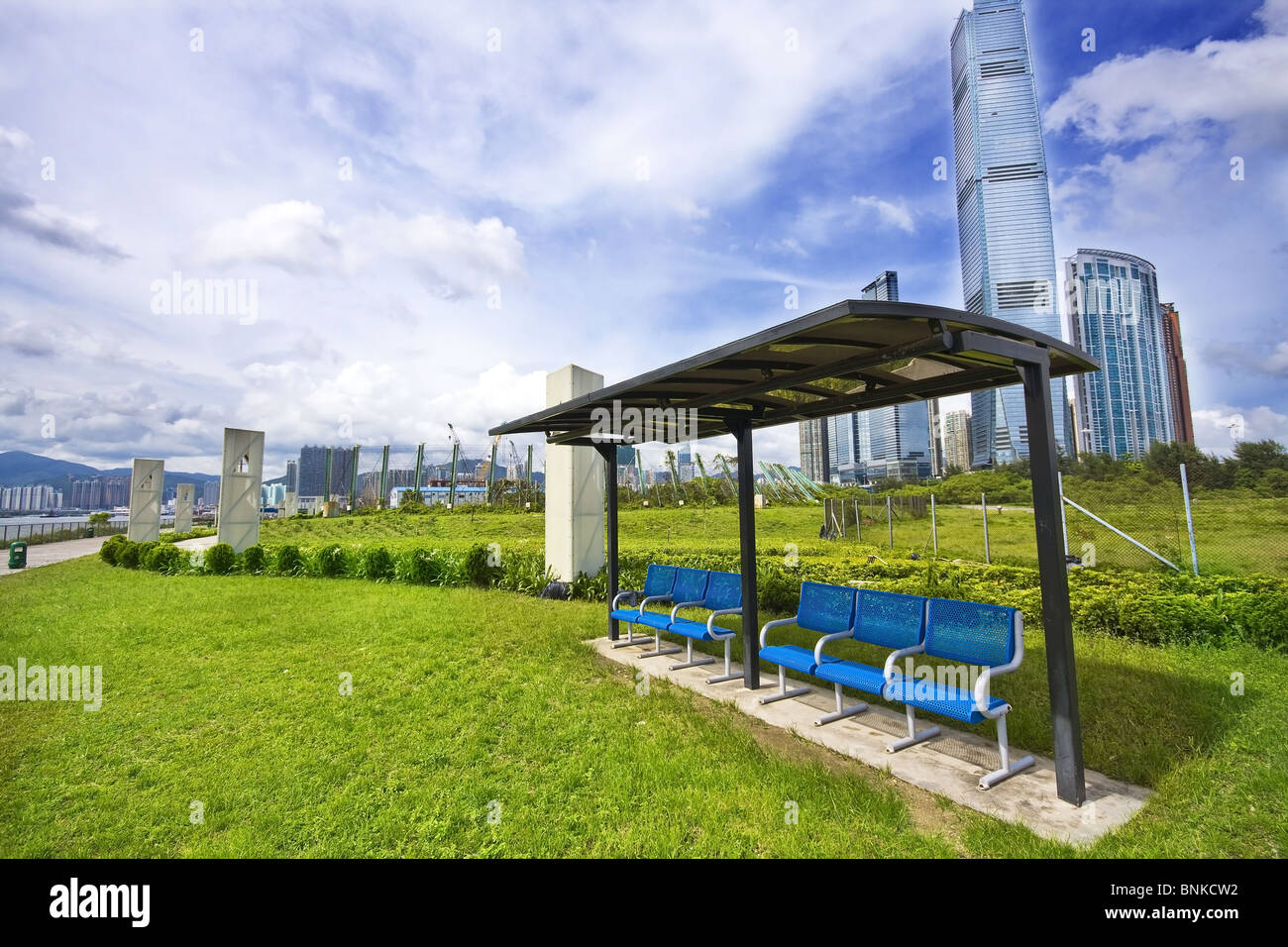 chair in the park in the city Stock Photo - Alamy