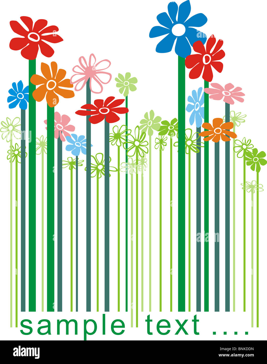 Bar code Floral Stock Photo - Alamy