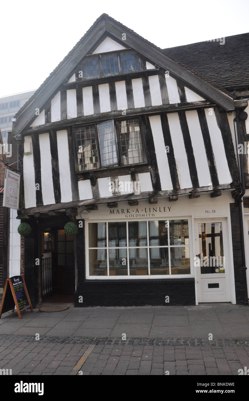 Centre of Worcester, UK Stock Photo Alamy
